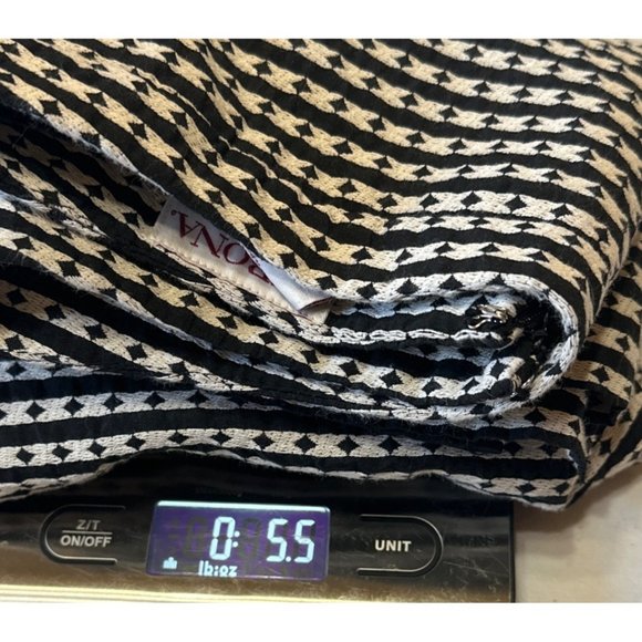 Merona Straight Pencil Knee Length Skirt Geometric Polyester Blend Women Size 4 - Picture 12 of 12